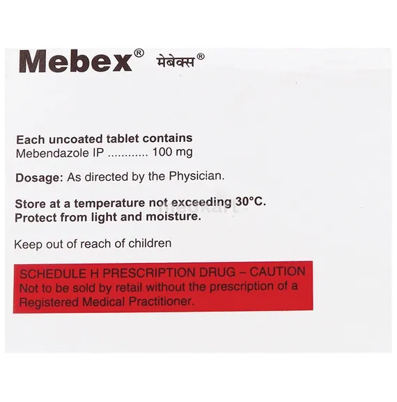 mebex 100mg tablet 6's